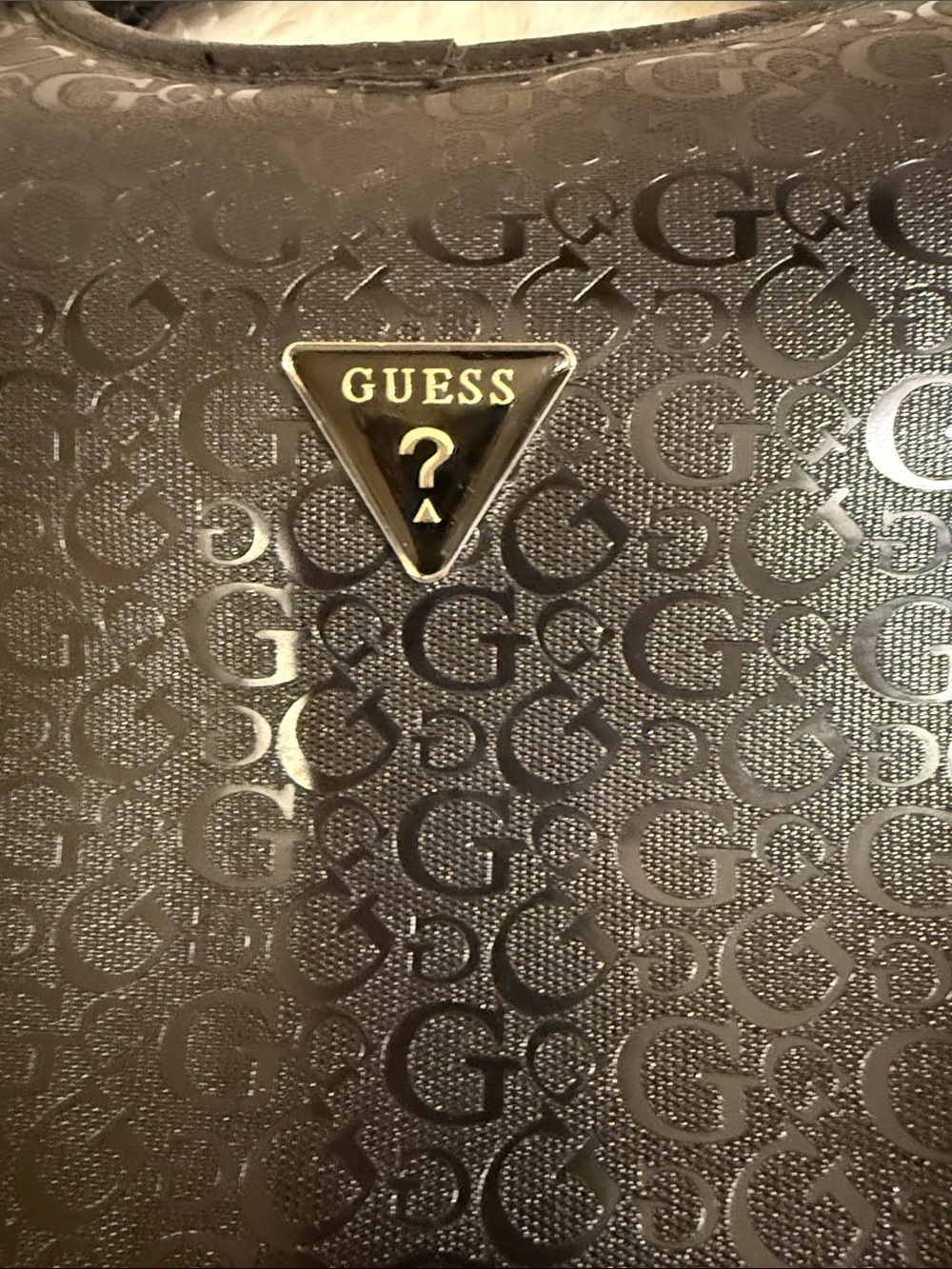 GUESS Black Monogram Insulated Lunch Tote Lunch Bag NWOT - Picture 3 of 5